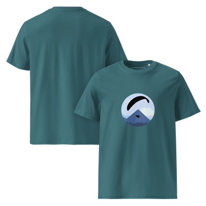 Blue Paraglider - T-Shirt aus Bio Baumwolle