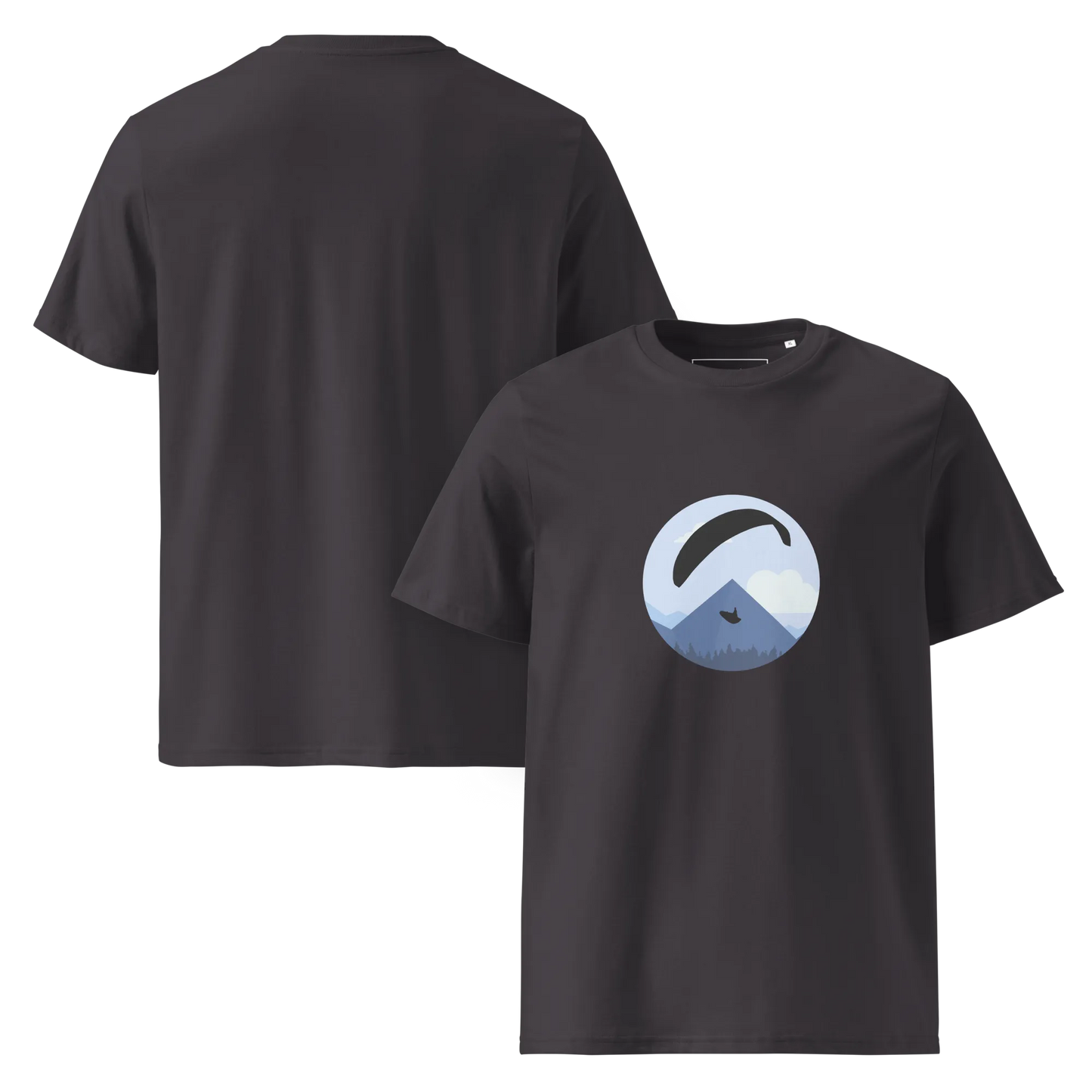Blue Paraglider - T-Shirt aus Bio Baumwolle