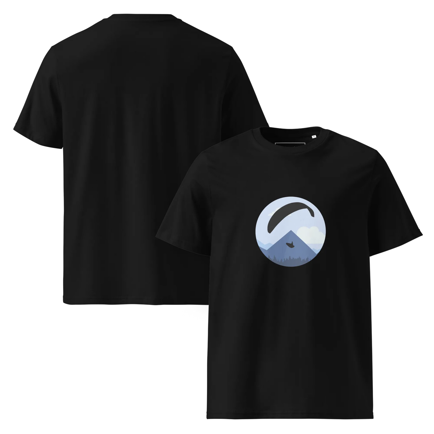 Blue Paraglider - T-Shirt aus Bio Baumwolle