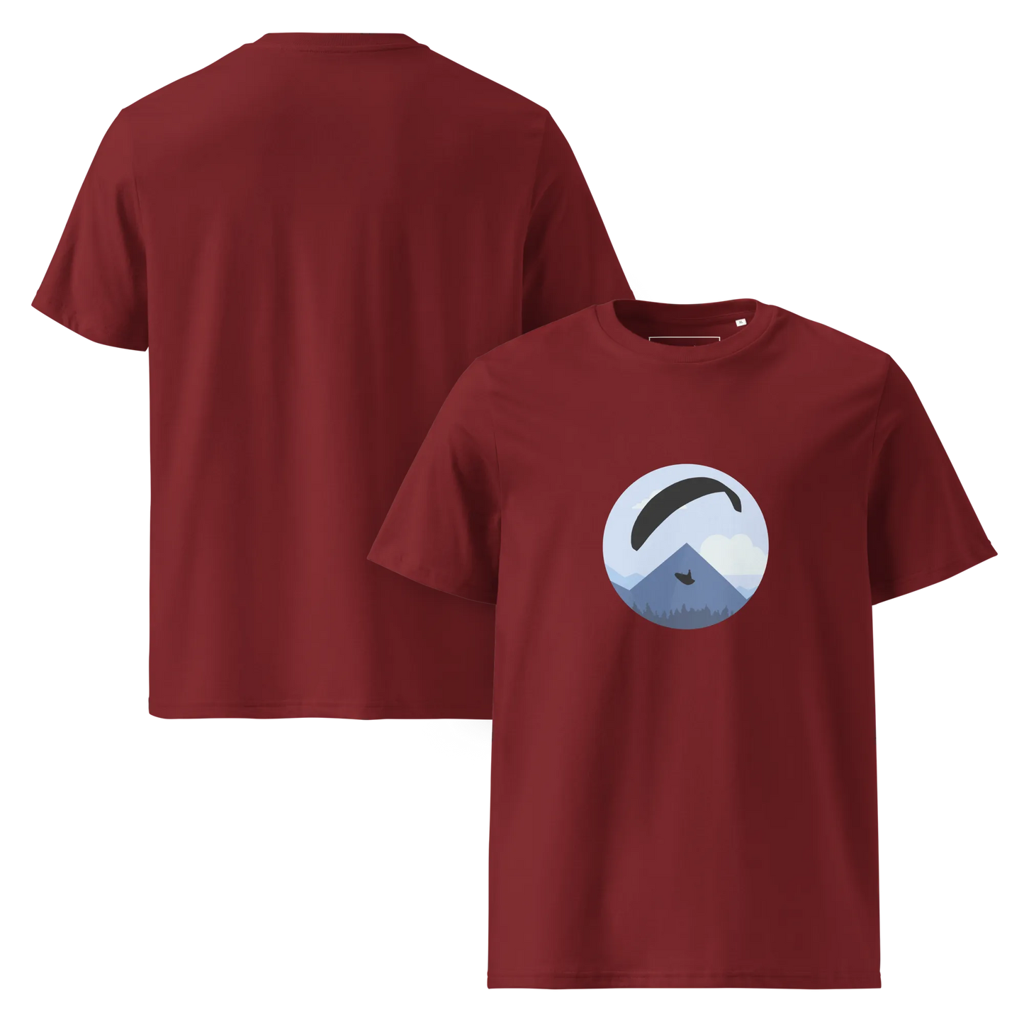 Blue Paraglider - T-Shirt aus Bio Baumwolle
