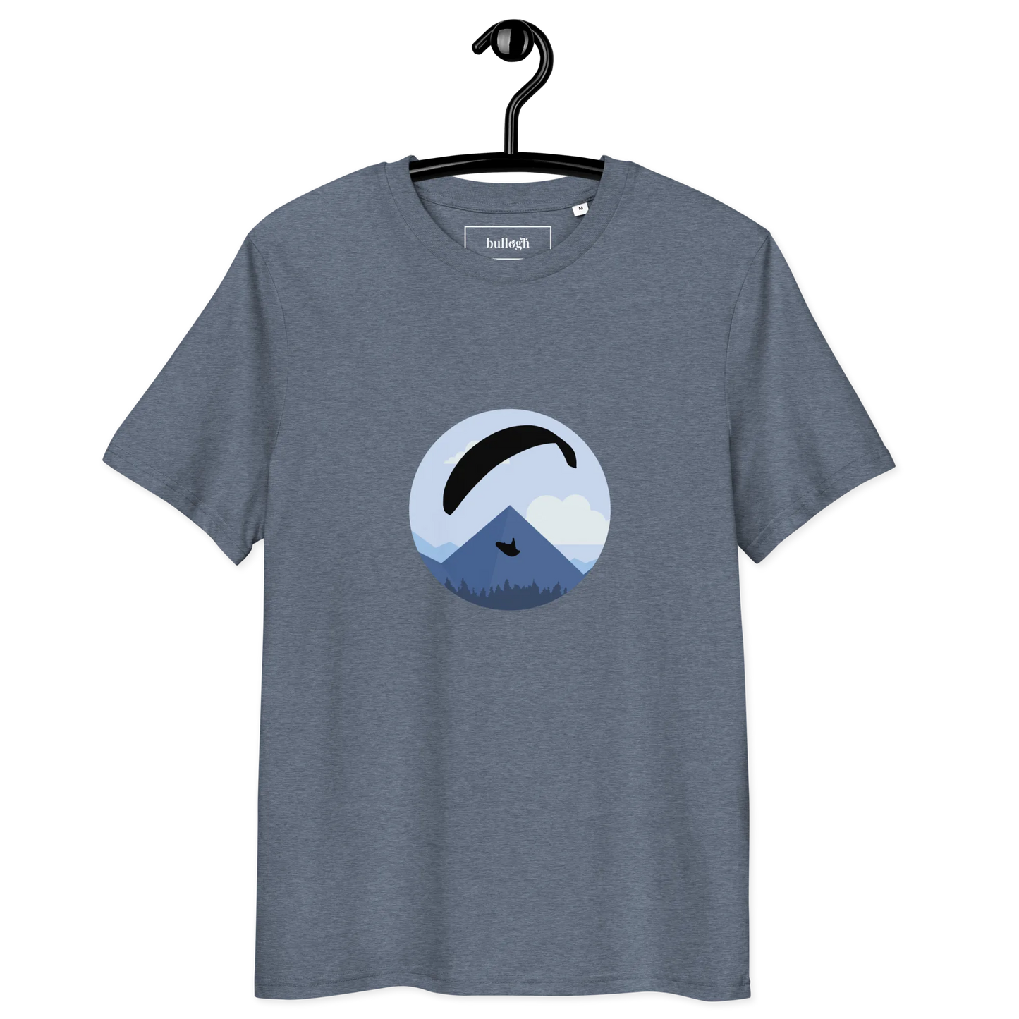 Blue Paraglider - T-Shirt aus Bio Baumwolle