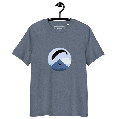 Blue Paraglider - T-Shirt aus Bio Baumwolle