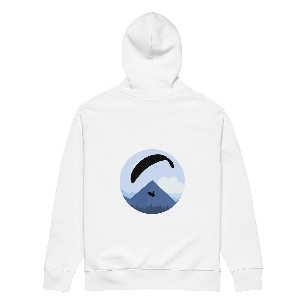 Blue Paraglider - Hoodie aus Bio Baumwolle
