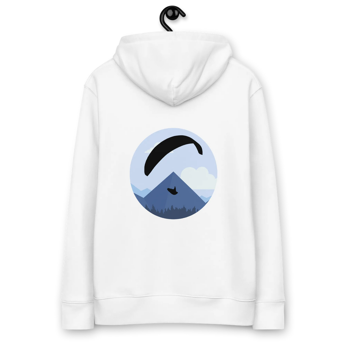 Blue Paraglider - Hoodie aus Bio Baumwolle