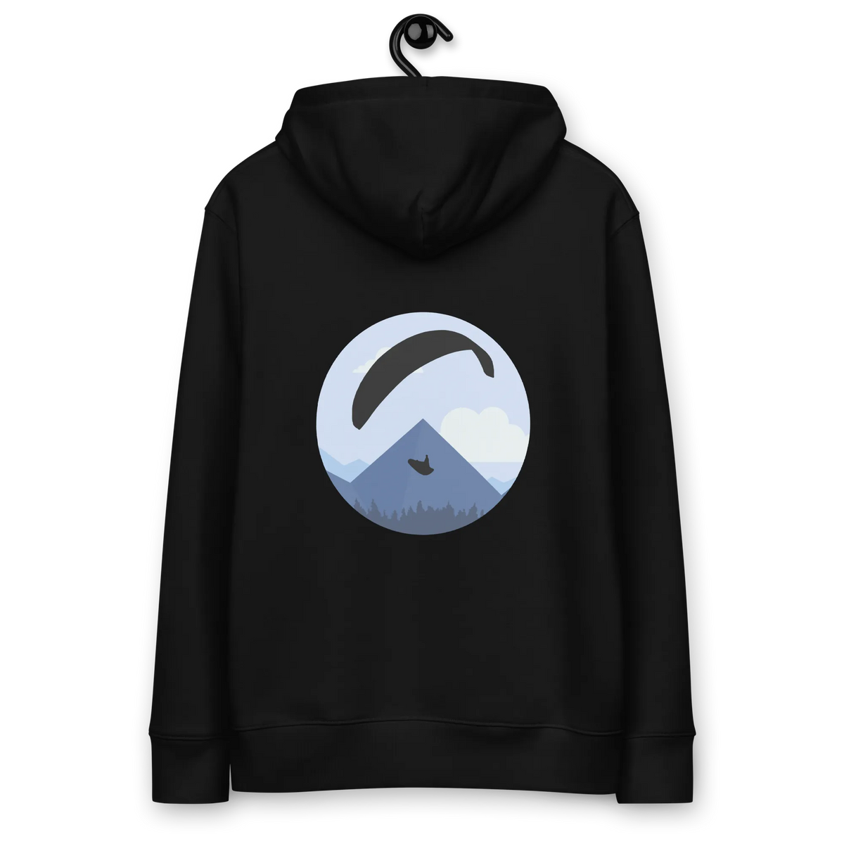 Blue Paraglider - Hoodie aus Bio Baumwolle