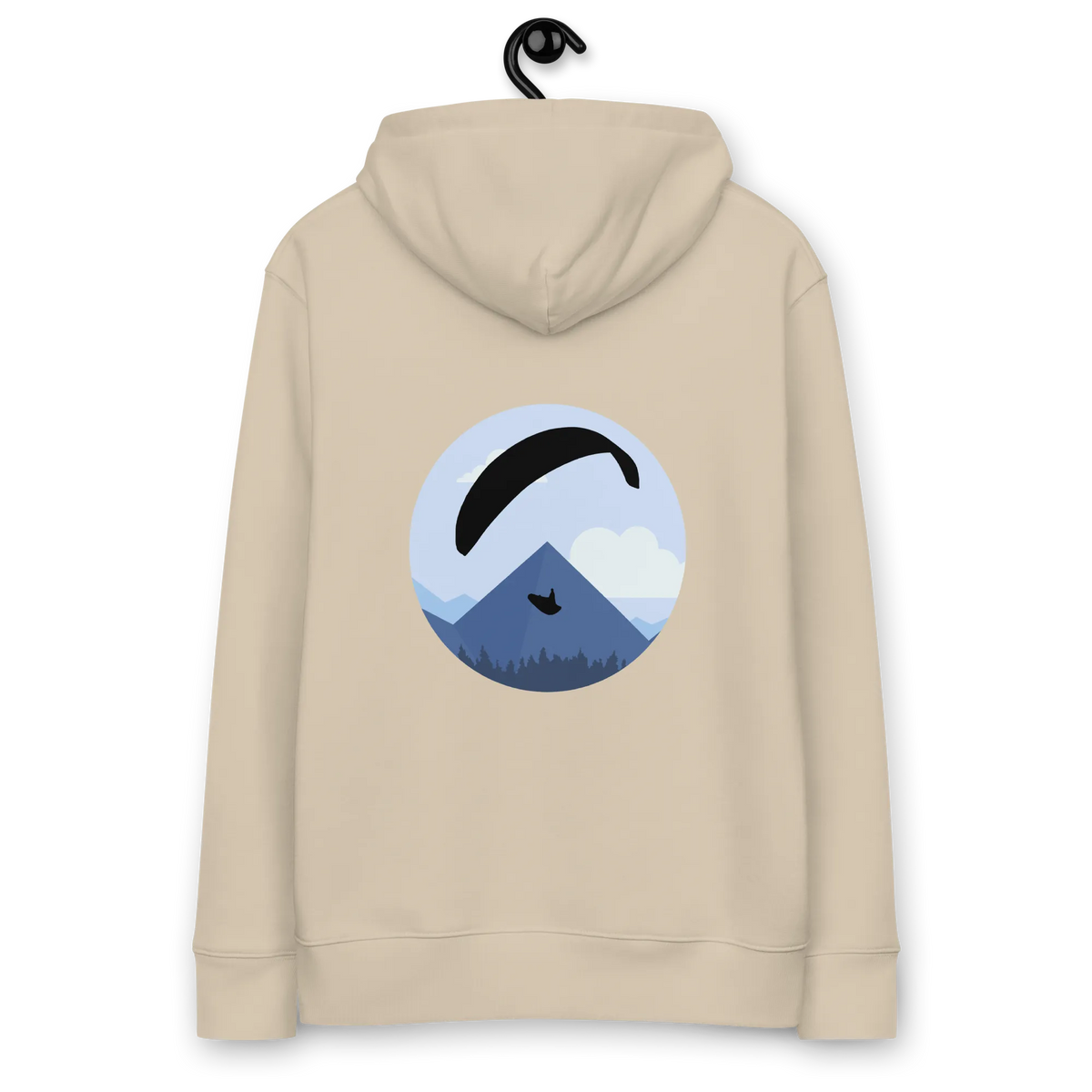 Blue Paraglider - Hoodie aus Bio Baumwolle