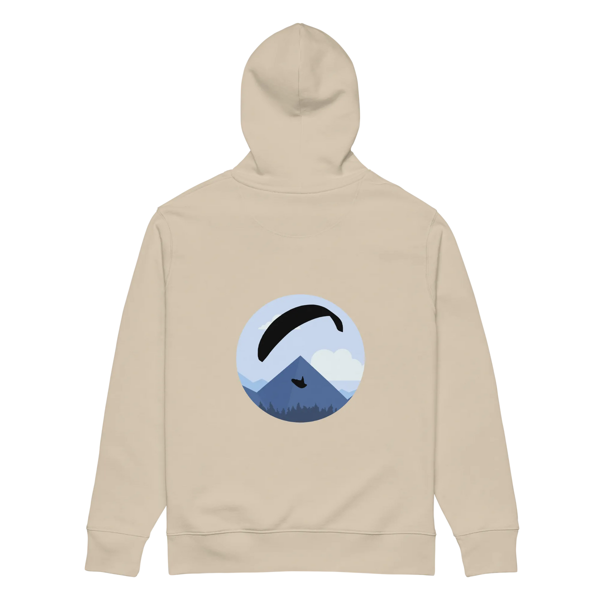 Blue Paraglider - Hoodie aus Bio Baumwolle