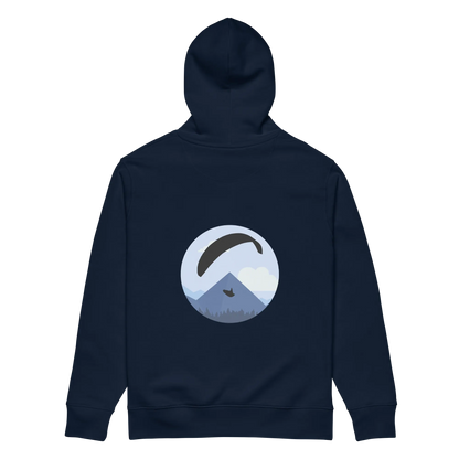 Blue Paraglider - Hoodie aus Bio Baumwolle