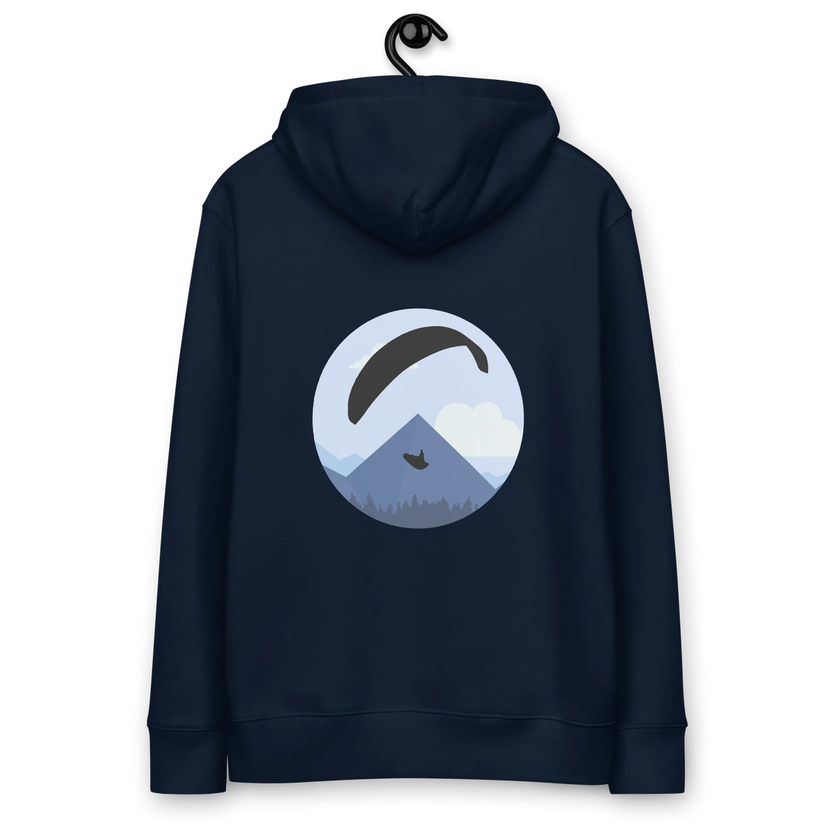 Blue Paraglider - Hoodie aus Bio Baumwolle