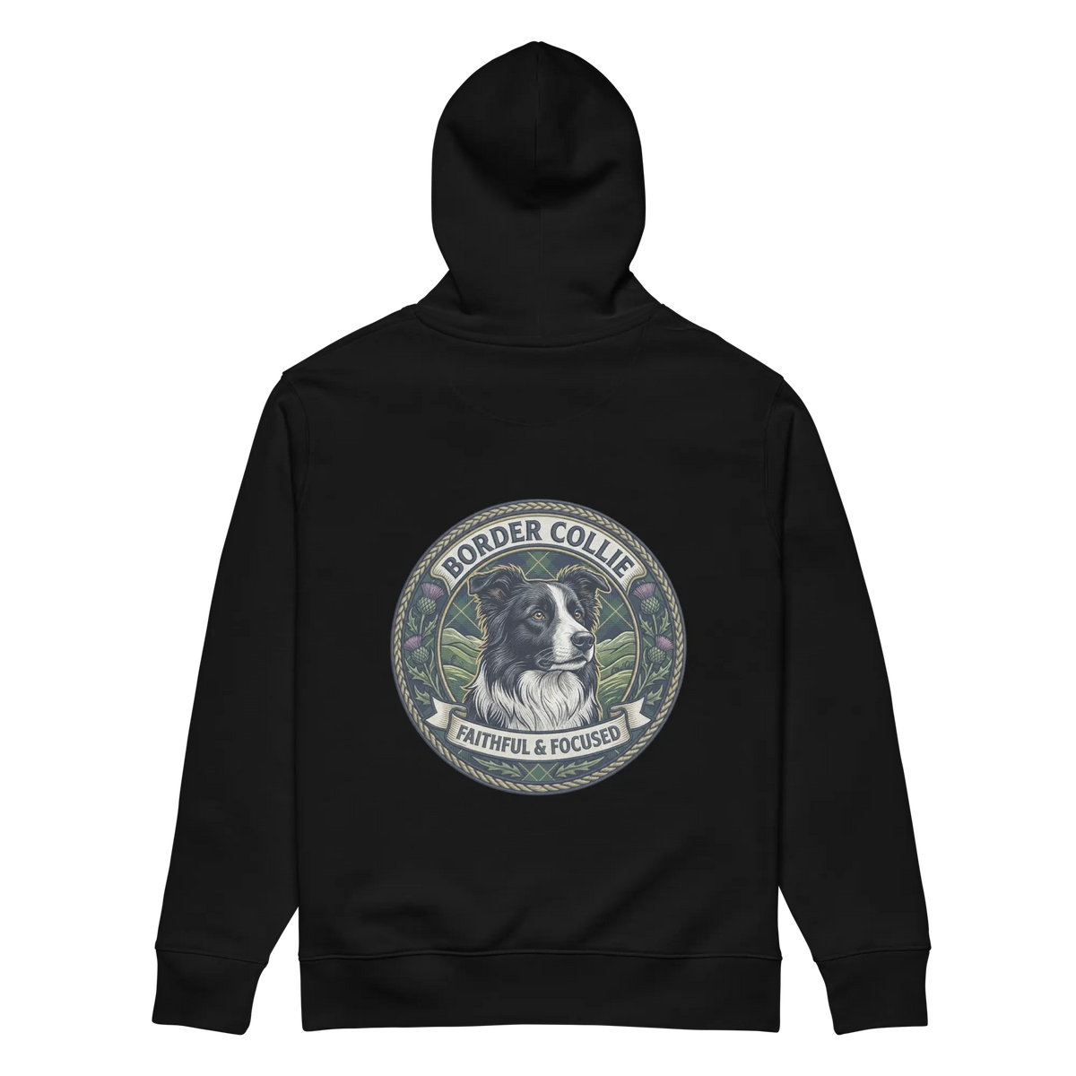 Border Collie - Hoodie aus Bio Bauwolle