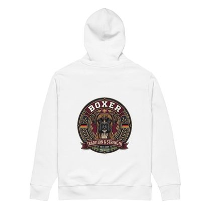 Boxer gestromt - Hoodie aus Bio Baumwolle