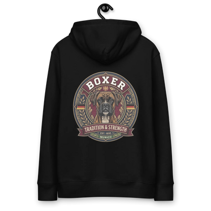 Boxer gestromt - Hoodie aus Bio Baumwolle
