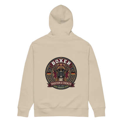 Boxer gestromt - Hoodie aus Bio Baumwolle