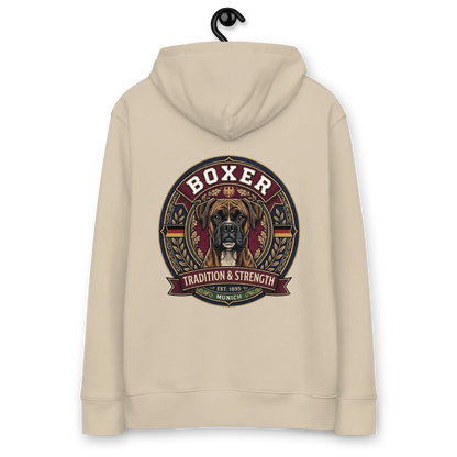 Boxer gestromt - Hoodie aus Bio Baumwolle
