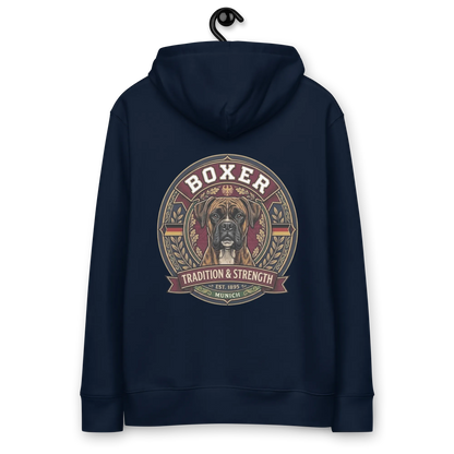 Boxer gestromt - Hoodie aus Bio Baumwolle