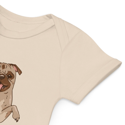 Frenchie Comic 1 - Baby Body aus Bio Baumwolle