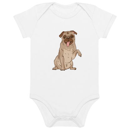 Frenchie Comic 1 - Baby Body aus Bio Baumwolle