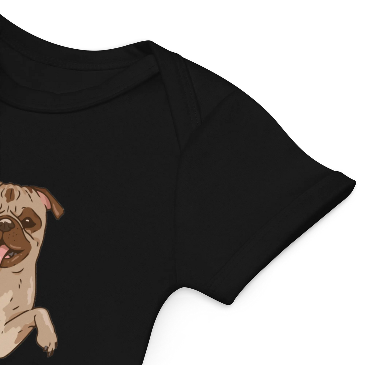 Frenchie Comic 1 - Baby Body aus Bio Baumwolle