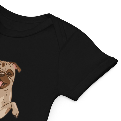 Frenchie Comic 1 - Baby Body aus Bio Baumwolle