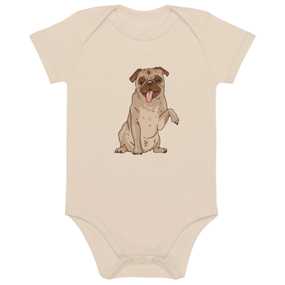 Frenchie Comic 1 - Baby Body aus Bio Baumwolle