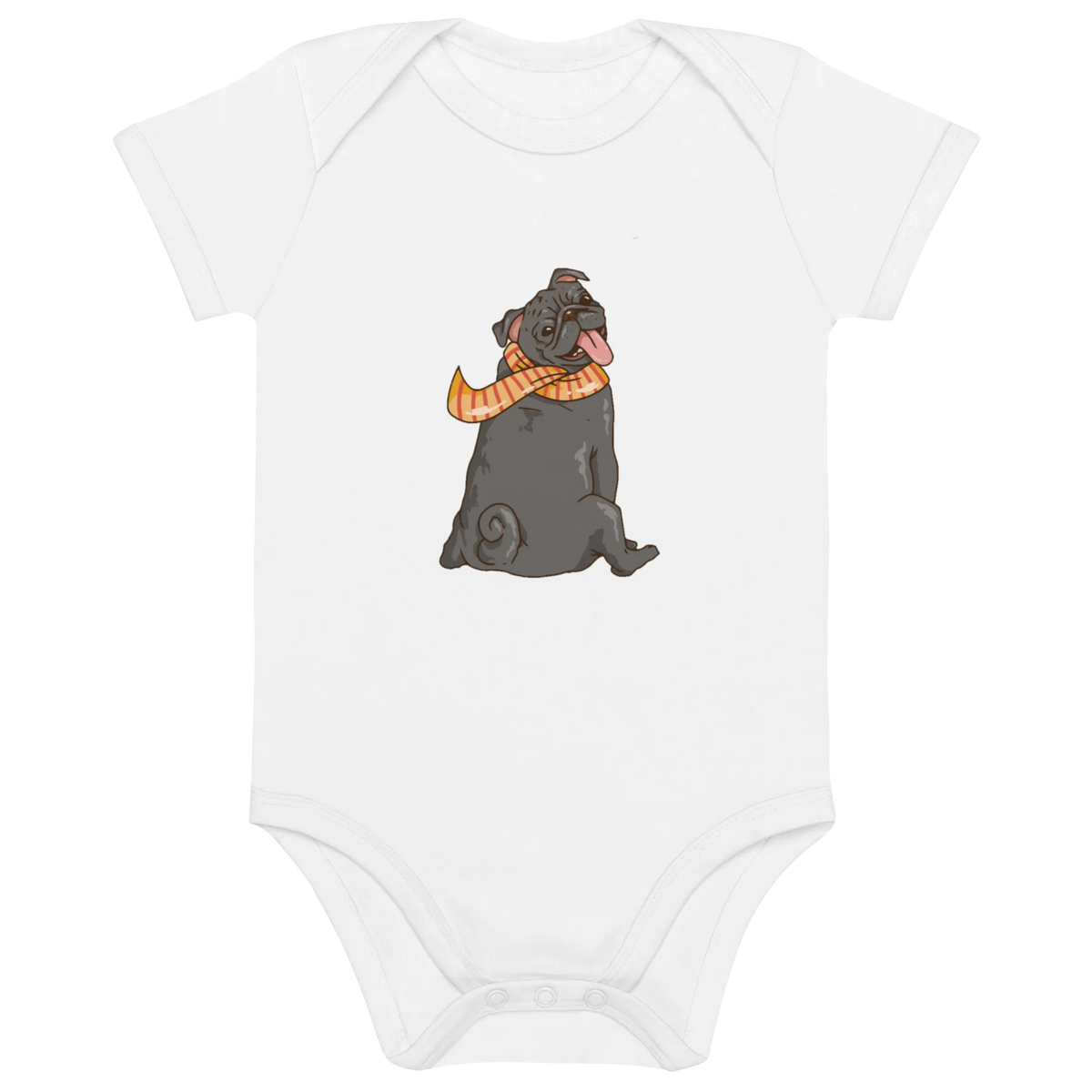 Comic Frenchie 2 - Baby Body aus Bio Baumwolle