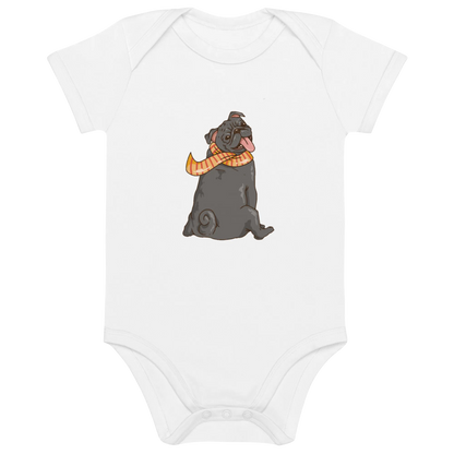 Comic Frenchie 2 - Baby Body aus Bio Baumwolle