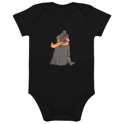 Comic Frenchie 2 - Baby Body aus Bio Baumwolle