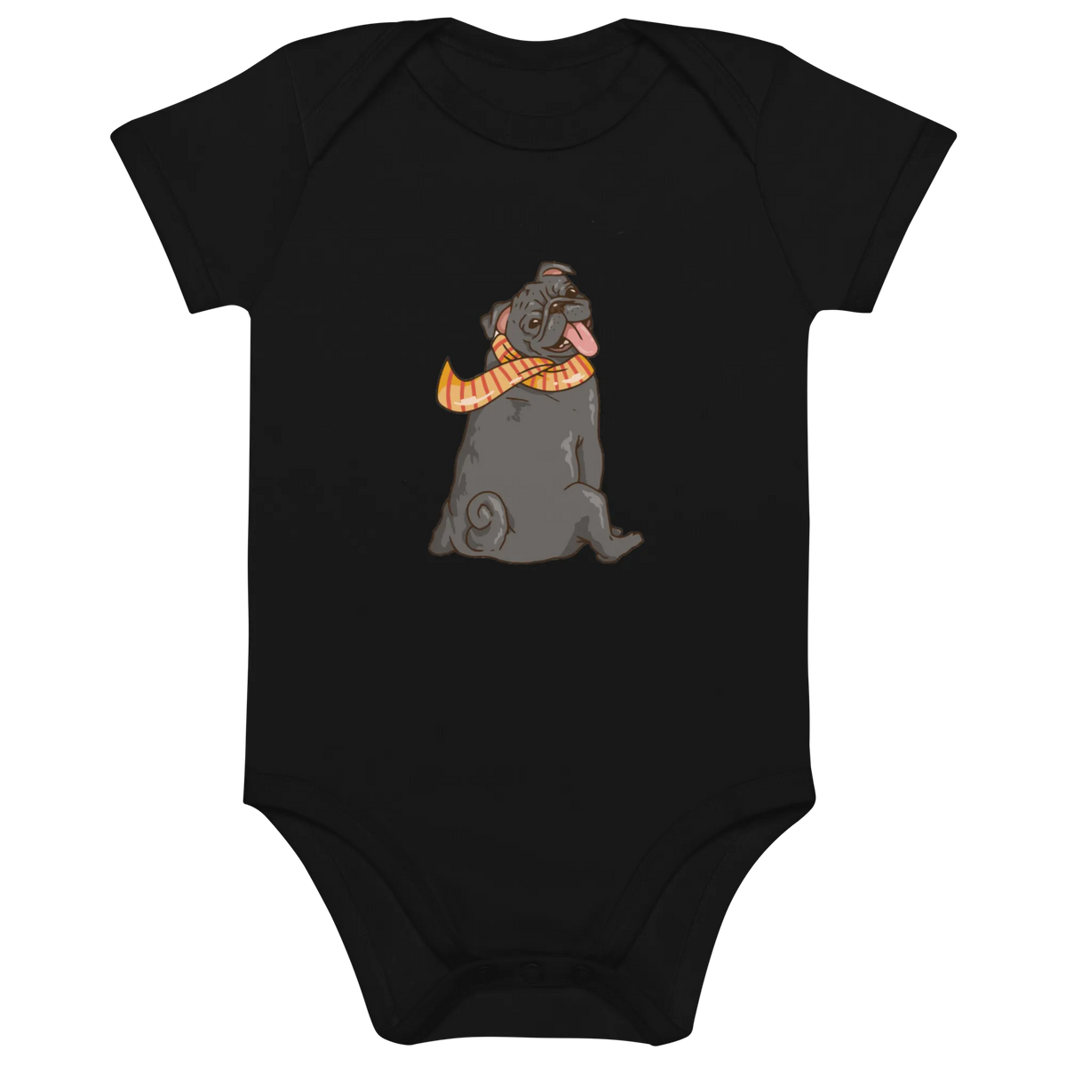 Comic Frenchie 2 - Baby Body aus Bio Baumwolle