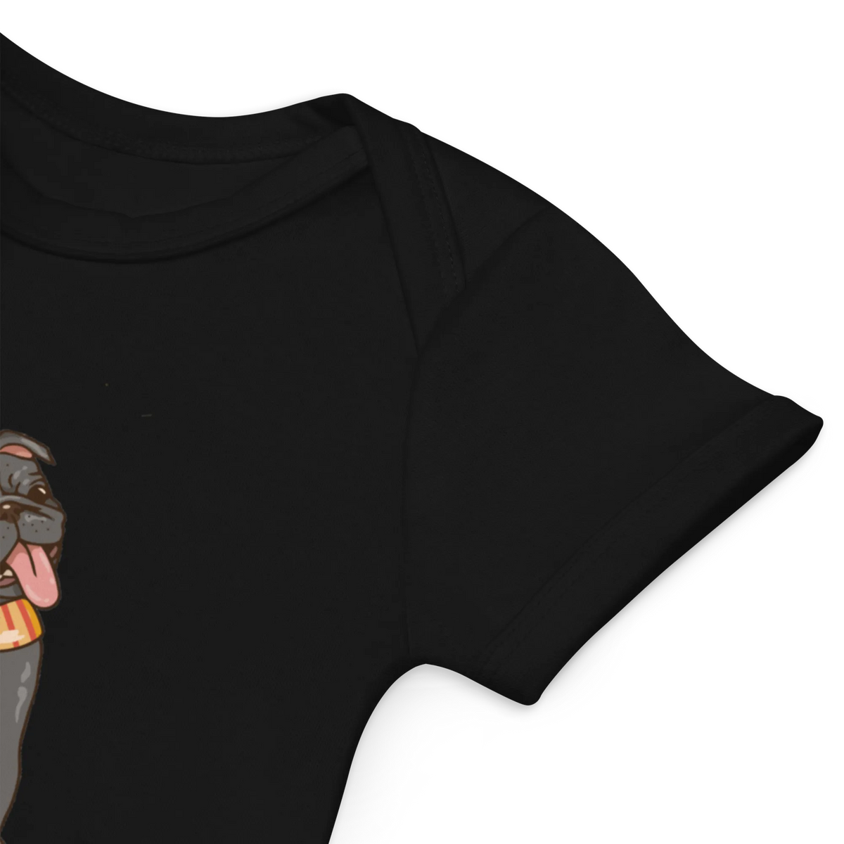 Comic Frenchie 2 - Baby Body aus Bio Baumwolle