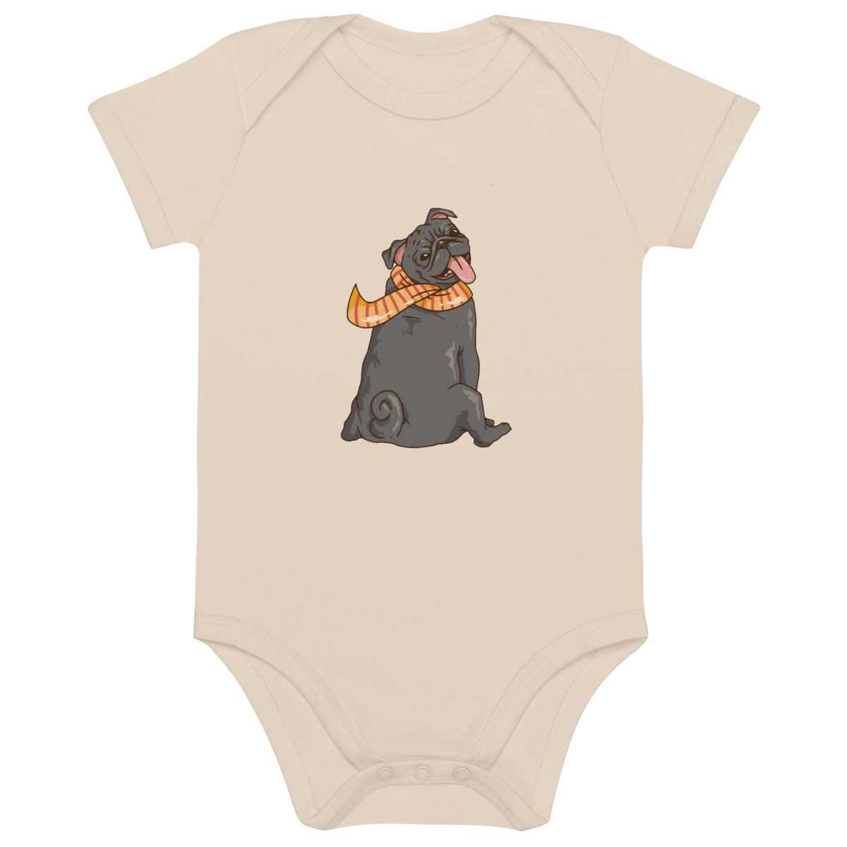 Comic Frenchie 2 - Baby Body aus Bio Baumwolle