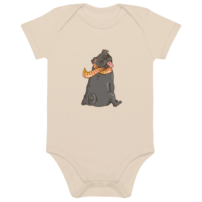 Comic Frenchie 2 - Baby Body aus Bio Baumwolle