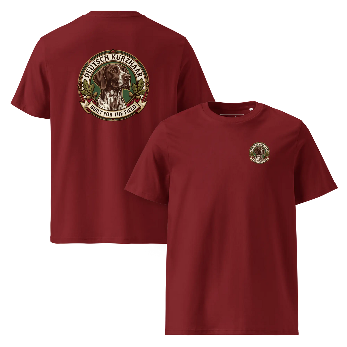 Deutsch Kurzhaar Dog Badge – Bio-T-Shirt | bullogh