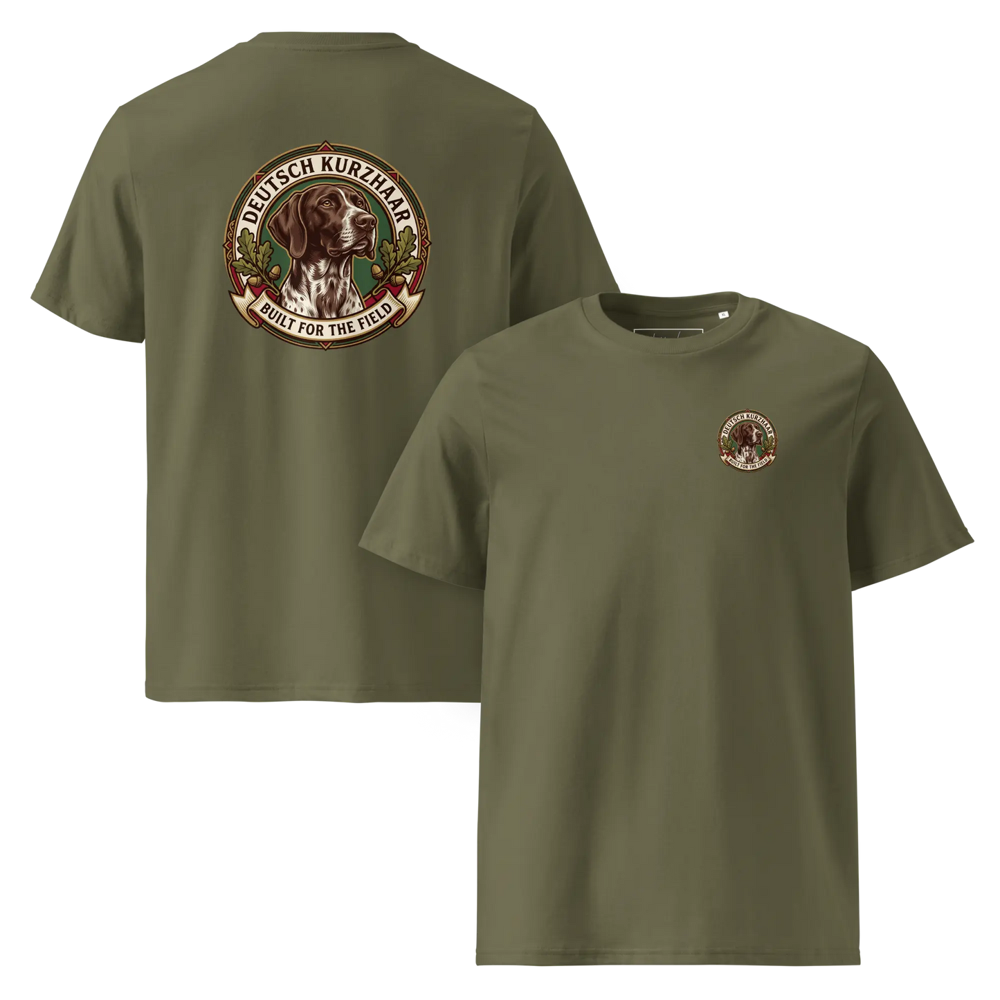 Deutsch Kurzhaar Dog Badge – Bio-T-Shirt | bullogh