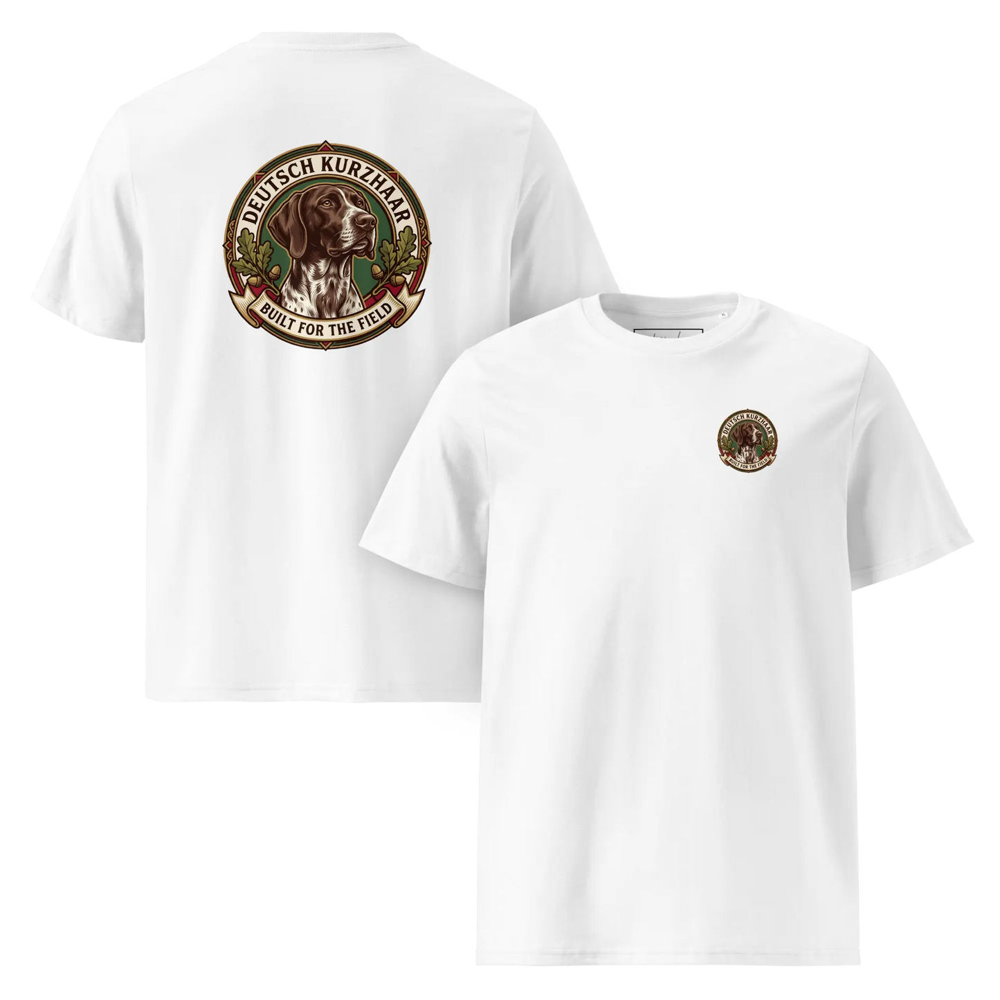 Deutsch Kurzhaar Dog Badge – Bio-T-Shirt | bullogh