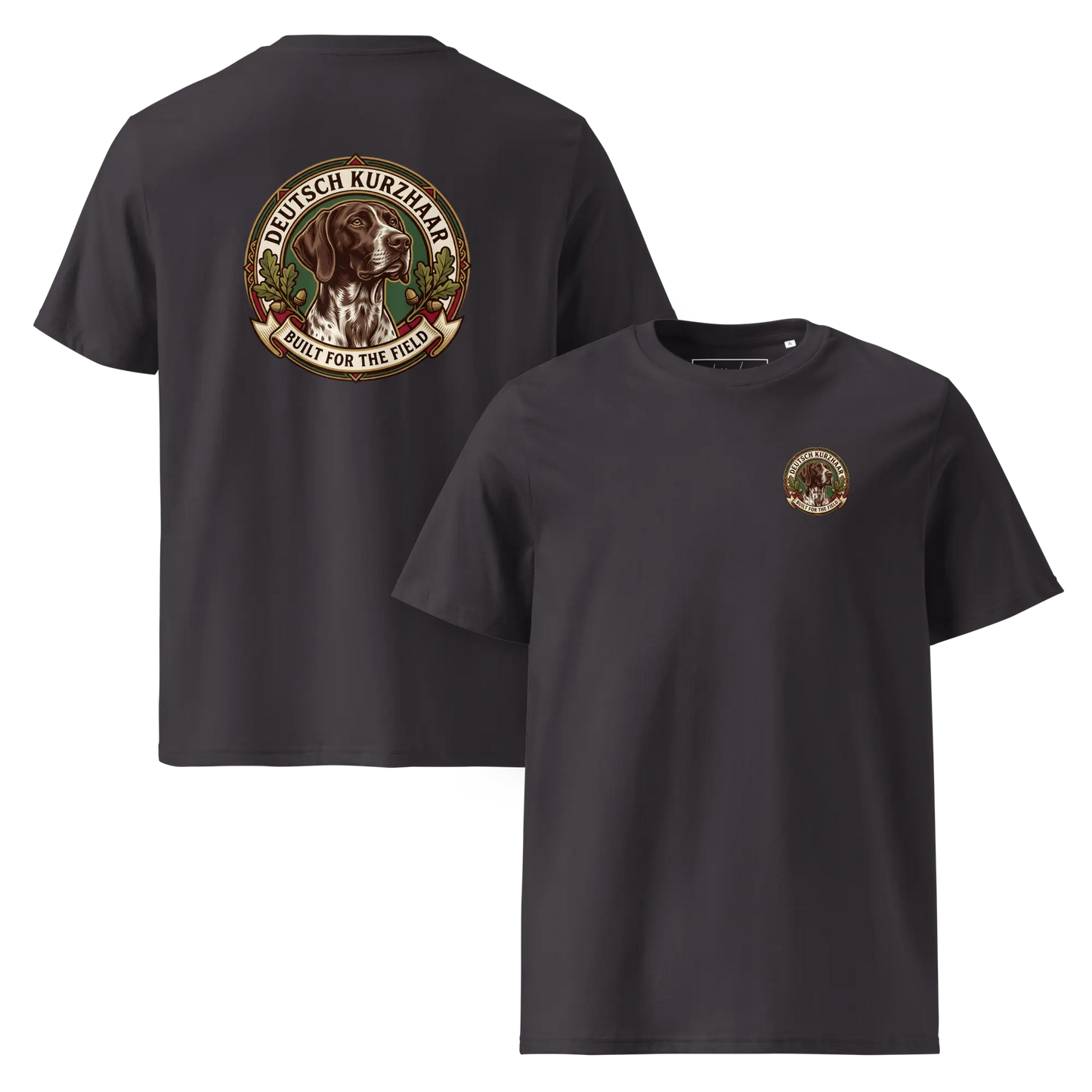 Deutsch Kurzhaar Dog Badge – Bio-T-Shirt | bullogh
