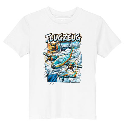 Flugzeug - Kinder T-Shirts aus Bio Baumwolle