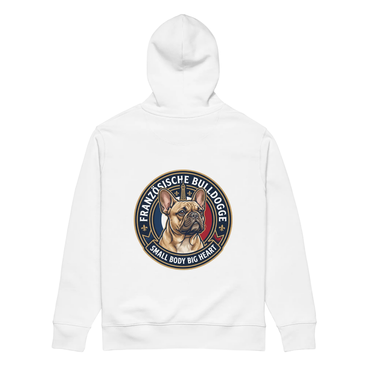 Französische Bulldogge - Hoodie aus Bio Baumwolle