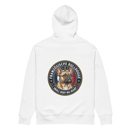 Französische Bulldogge - Hoodie aus Bio Baumwolle