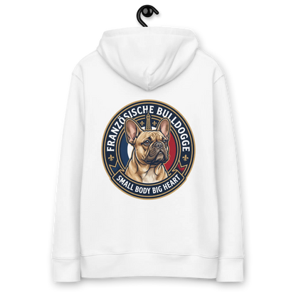 Französische Bulldogge - Hoodie aus Bio Baumwolle