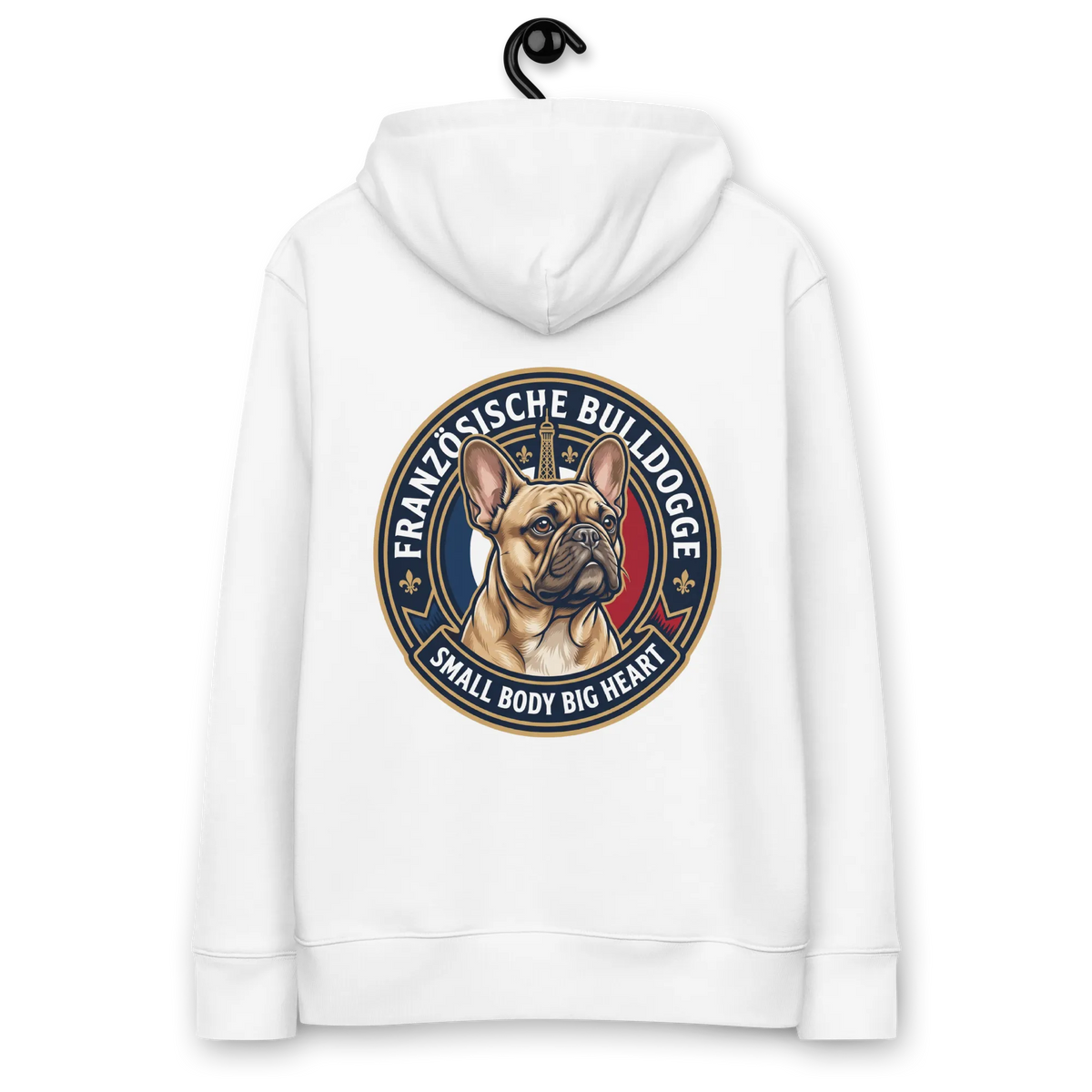 Französische Bulldogge - Hoodie aus Bio Baumwolle