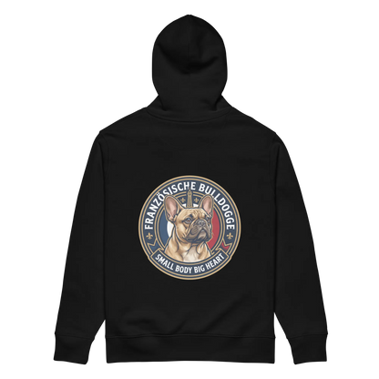 Französische Bulldogge - Hoodie aus Bio Baumwolle
