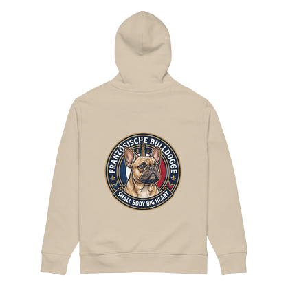 Französische Bulldogge - Hoodie aus Bio Baumwolle