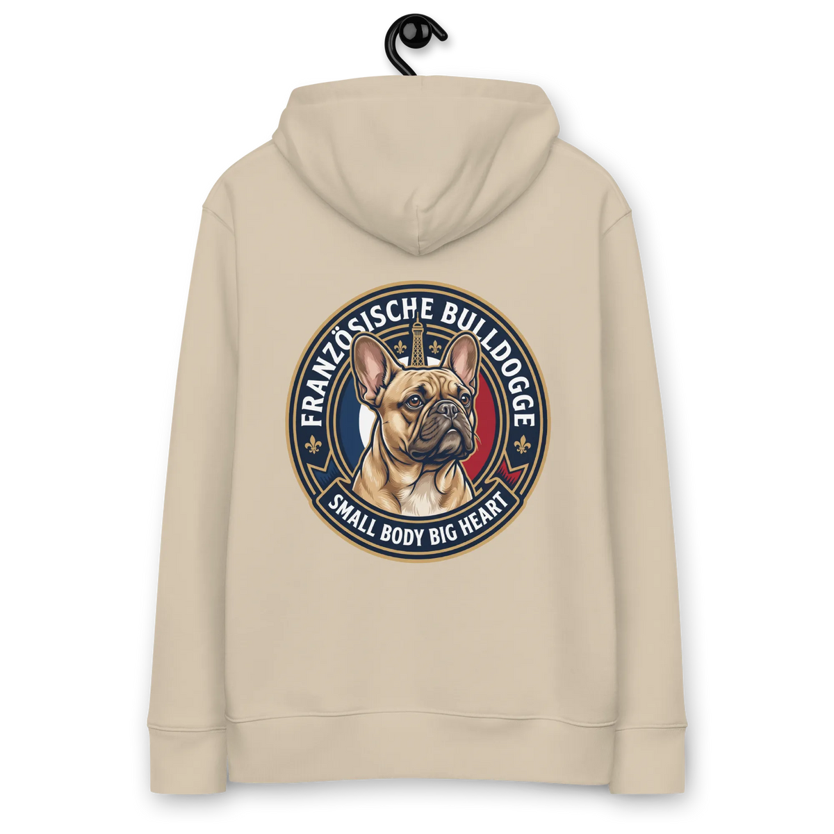 Französische Bulldogge - Hoodie aus Bio Baumwolle