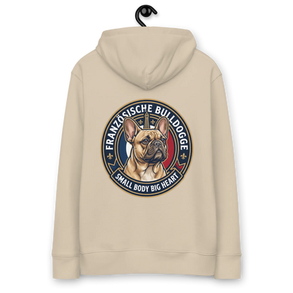 Französische Bulldogge - Hoodie aus Bio Baumwolle