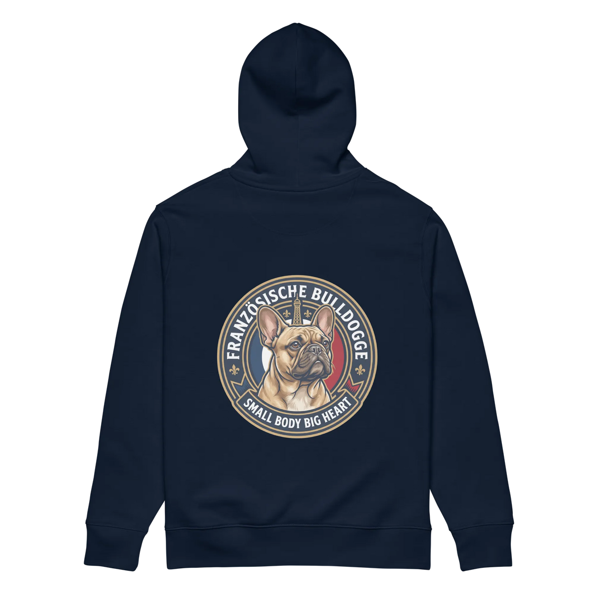 Französische Bulldogge - Hoodie aus Bio Baumwolle
