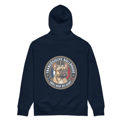 Französische Bulldogge - Hoodie aus Bio Baumwolle