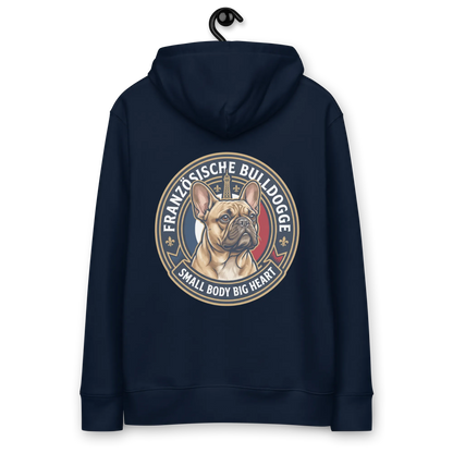 Französische Bulldogge - Hoodie aus Bio Baumwolle