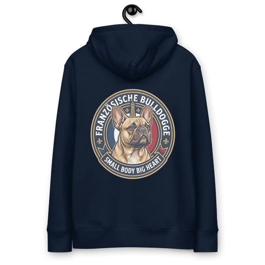 Französische Bulldogge - Hoodie aus Bio Baumwolle