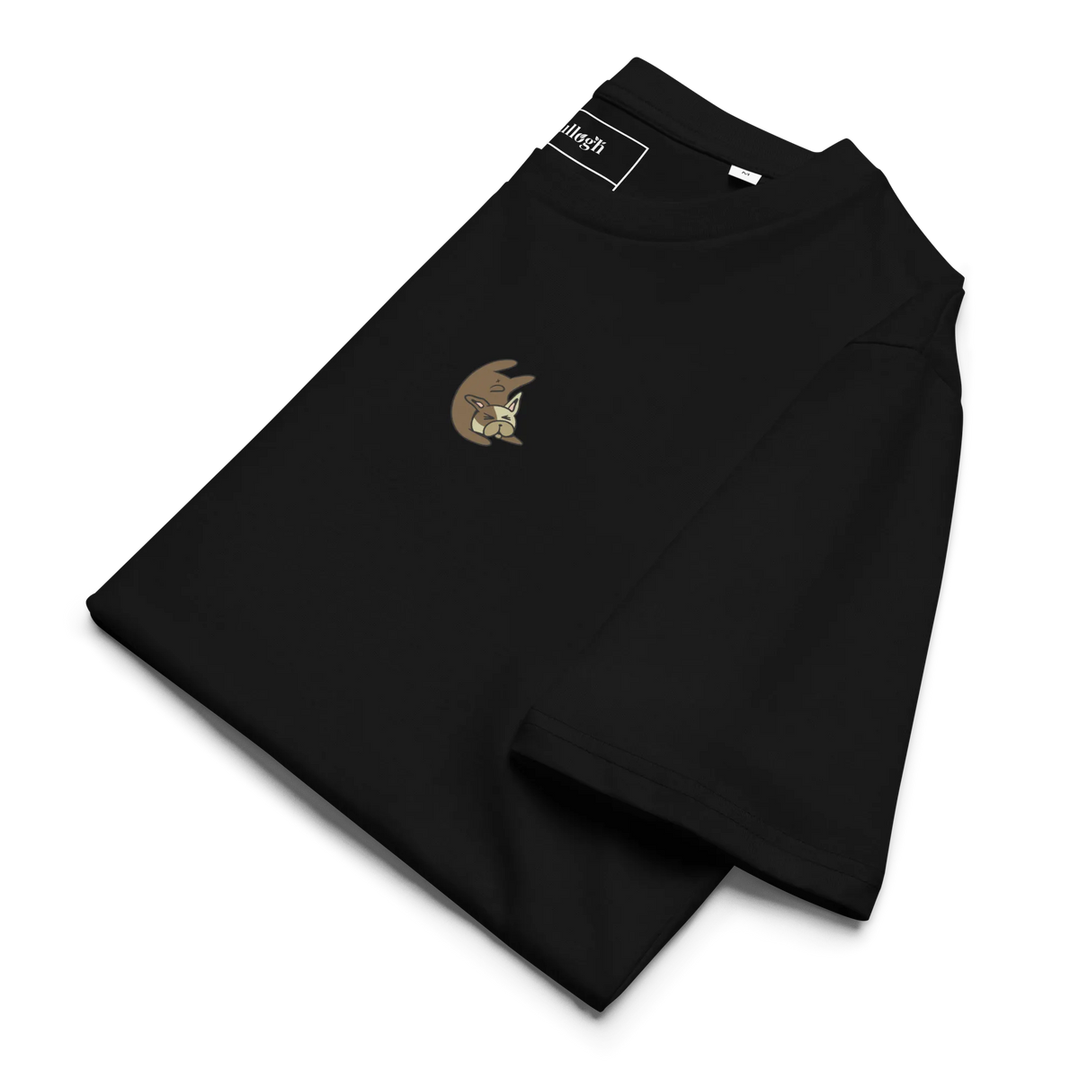 Frenchie Cartoon V2 - T-Shirt aus Bio Baumwolle