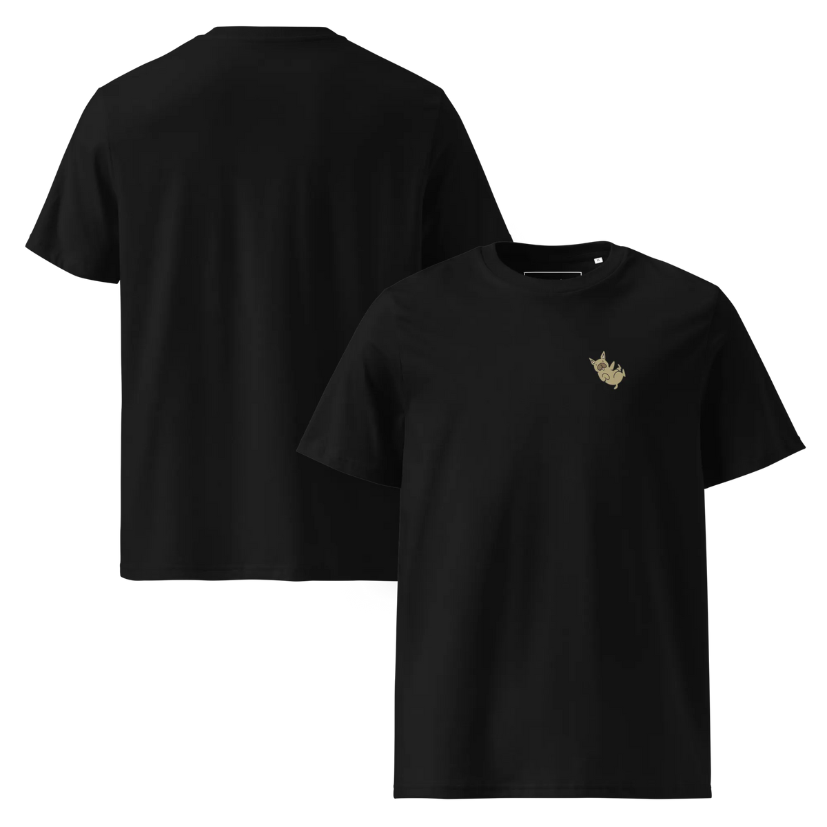 Frenchie Cartoon V4 - T-Shirt aus Bio Baumwolle